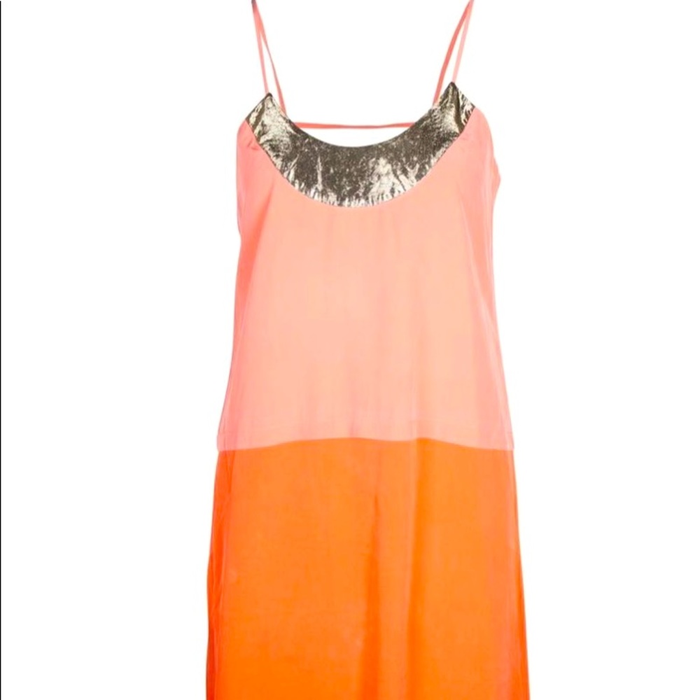 DVF Peach Duotone Dress